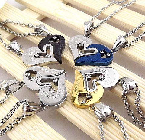 Heart Necklaces for Couples