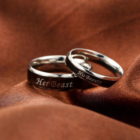 |His Beauty| And |Her Beast| Couple Rings