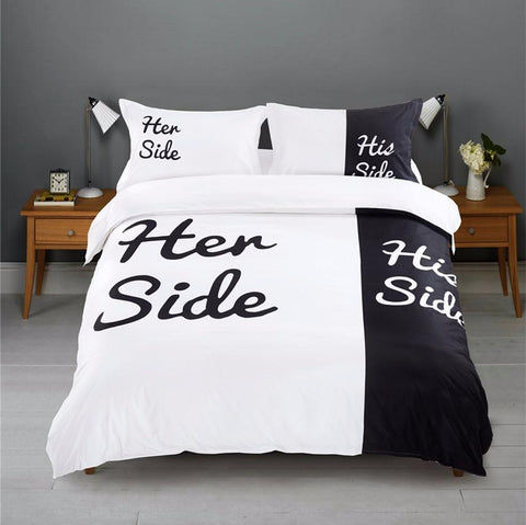 Her Side & His Side Bedding Set