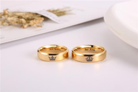 BLACK ALLOY KING RING WITH GOLD PLATED FINGER RING COMBO FOR BOYS AND MEN