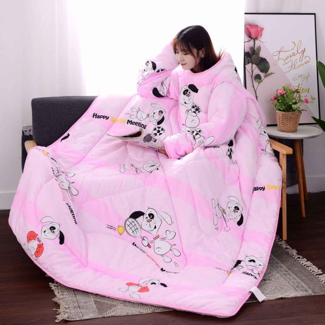 Comfy Wearable Quilt Blanket